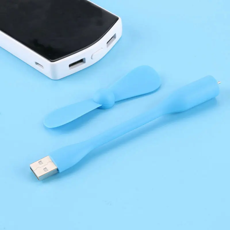 Мини USB вентилятор для мобильных устройств, маленький ноутбук, зарядка для телефона, портативный вентилятор, usb ручной вентилятор ITAS6640A - Цвет: blue