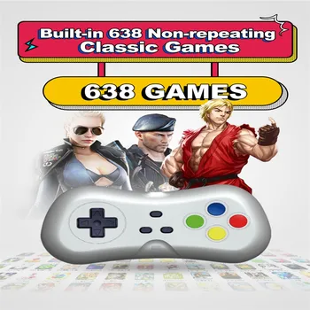 

HDMI HD Game Console Wireless Game Console Mini HD TV Game Console Classic Nostalgia Built-in 638 Game Console