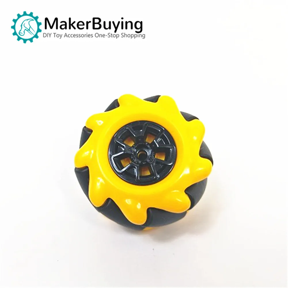 A pair of Mecanum wheels 48/60 / 80mm universal wheels omnidirectional tires TT motor compatible robot 2 inch left + right