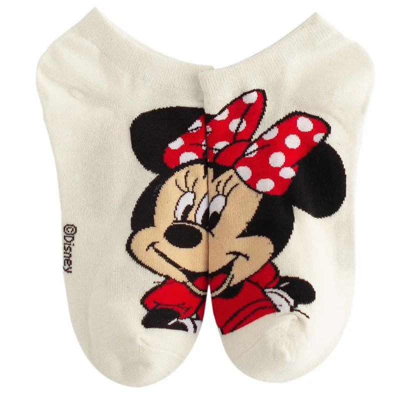 Disney 1 пара с Микки Маусом Минни Маус Носки-башмачки милые женские носки для