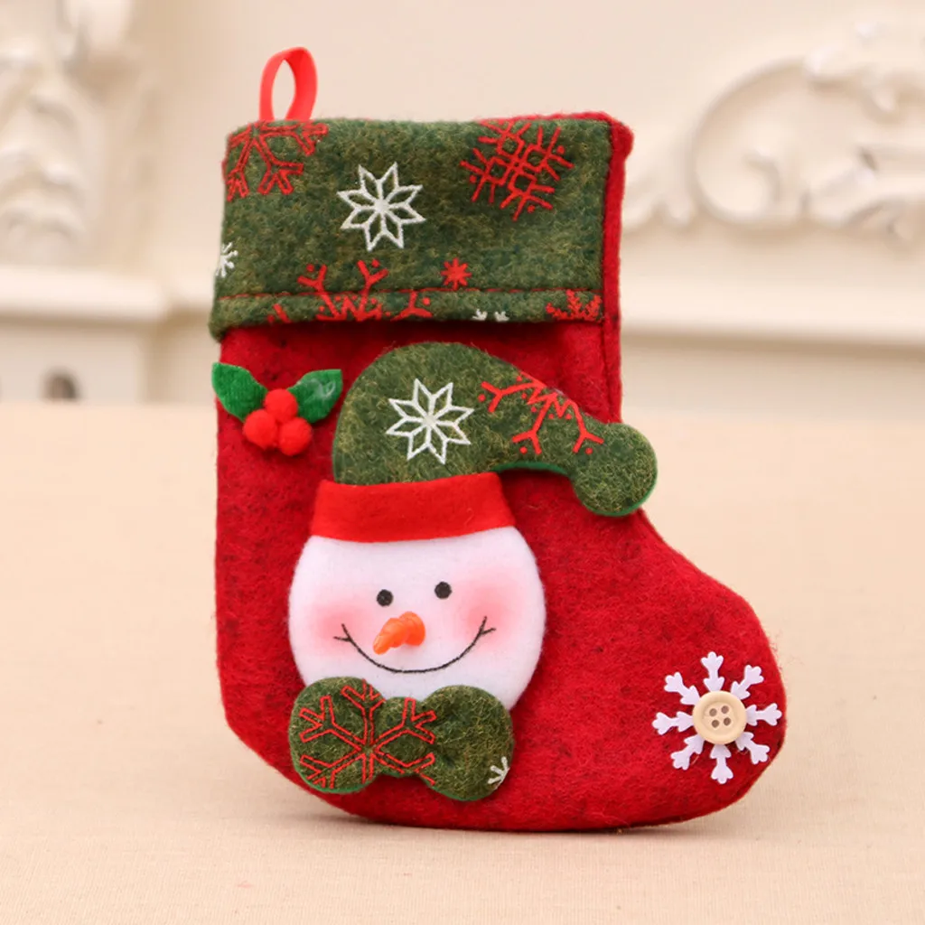 New arrival personalized Christmas stockings Cute Christmas Bags Day Baby Stocking Gift Box Xmas Tree Decoration Candy Bags