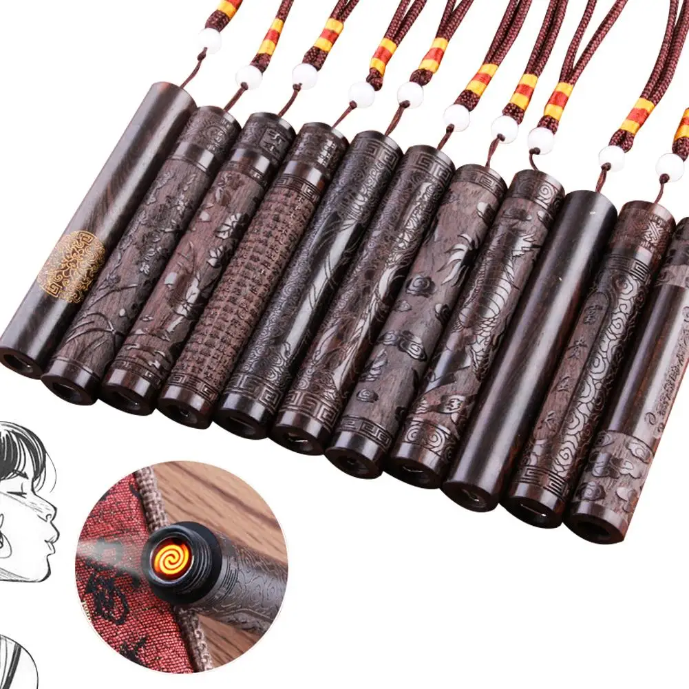 Электронная зажигалка с USB зарядкой персональная Индукционная ветрозащитная