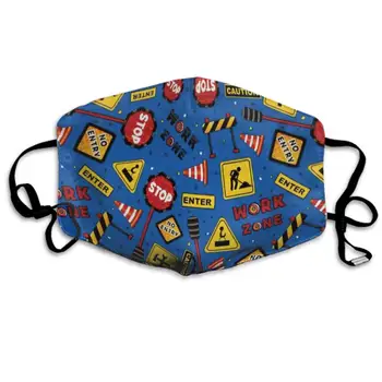 

CIGOCI Soft Earloop Mouth Mask, Dustproof Pollenm Smog Mouth-Muffle with Adjustable Elastic Band - Windproof Let's Build Tossed