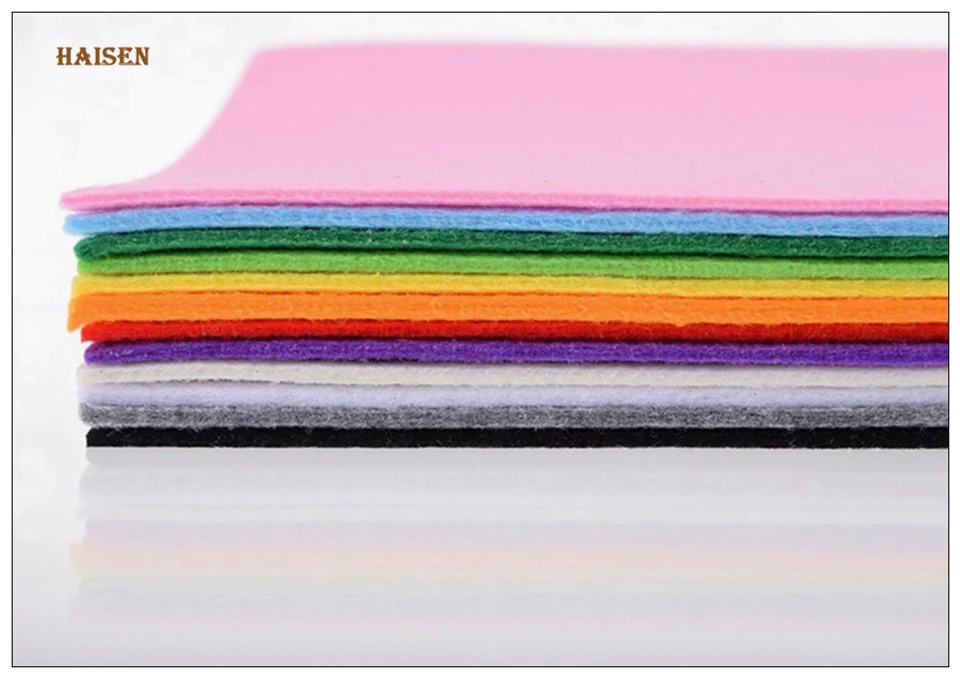 Description Picture 2 of item3mm Thick Felt 12pcs/Lot Non Woven Fabric Polyester Cloth For Sewing Quilting DIY Home Decoration Pattern Crafts Material30*30cm