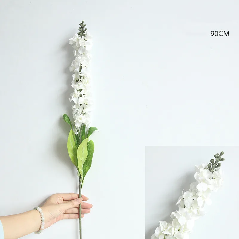 Искусственный букет для дома, свадьбы, Рождества, искусственные растения, 1 шт - Цвет: white