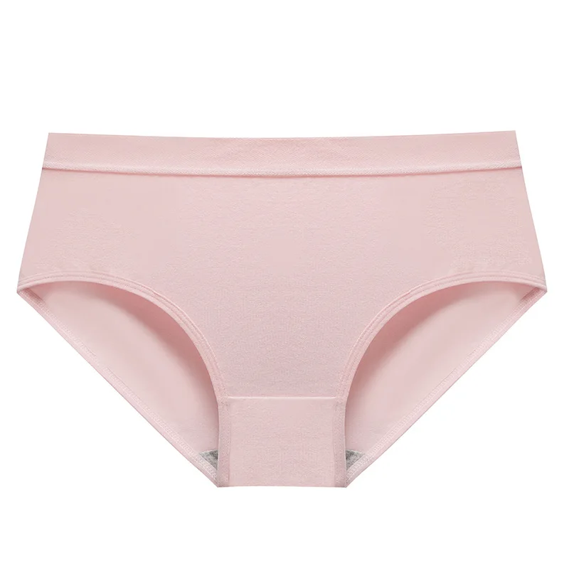 

Panties for women anti-bacterial midwaist briefs for women cotton breathable girls bottom pants with Japanese girl-free pants