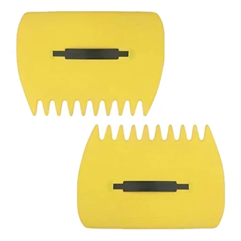 

2Pcs Yellow Large Garden and Yard Leaf Scoops,Plastic Scoop Grass,Hand Leaf Rakes and Leaf Collector for Garden Rubbish Great To