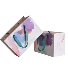 Оптовый милый необычный подарочный бумажный пакет с единорогом