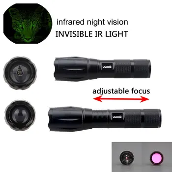 

IR 940nm 5W A100 Zoomable LED Rechargeable Flashlight torch Flash light Torch Hunting FlashLamp Lantern