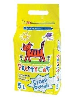 

PRETTY CAT PRETTY CAT SUPER WHITE lumps filling the toilet for cats with the scent of lavender