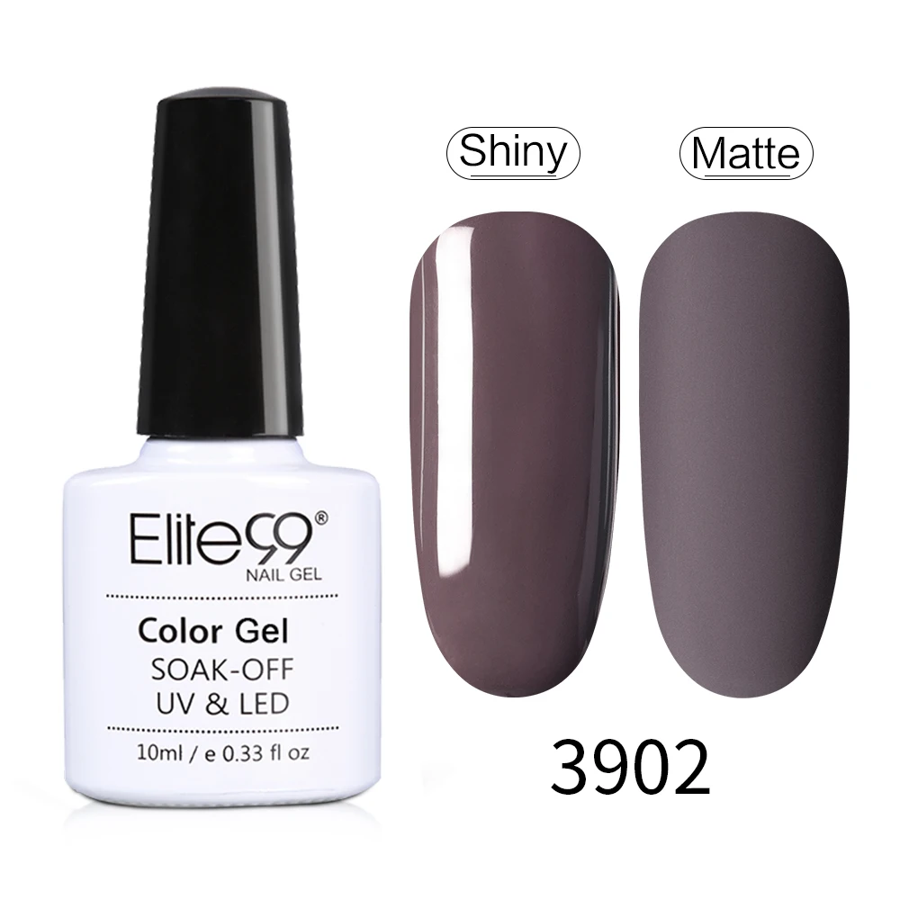 Elite99 маккиато цвет Перманентный лак для ногтей УФ-гель замочить от УФ светодиодный дизайн ногтей лак праймер Гель-лак для салона маникюра - Цвет: 3902