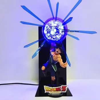

Dragon Ball Z Burdock PVC Action Figures Led Kamehameha Power Model Dragon Ball Super Anime goku's Father Burdock Figurine
