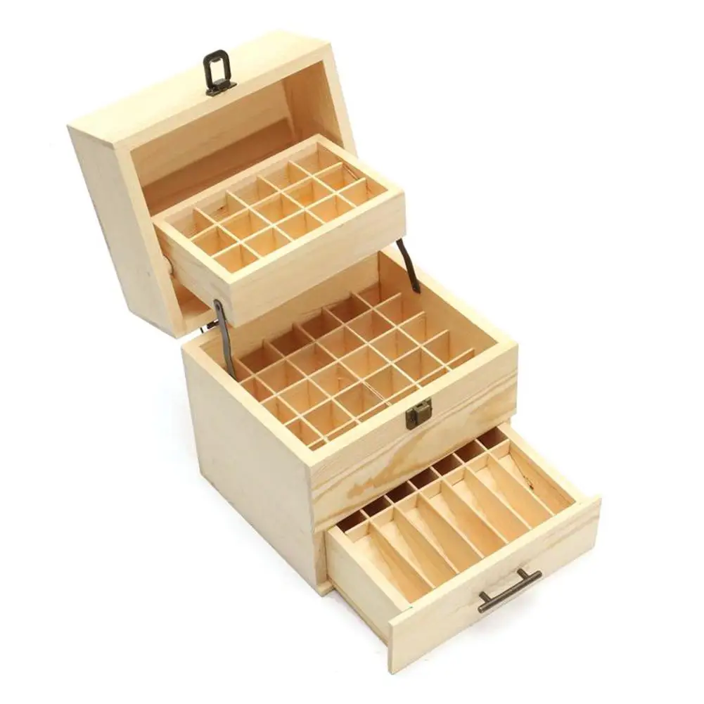 

Solid Wood Essential Oil Bottle Storage Box Wooden Box