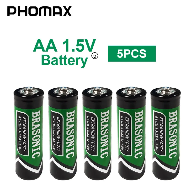 

PHOMAX 5pcs/pack AA LR6 AM3 E91 baterie alkaline dry battery calculator alarm clock Electric toys battery disposable battery