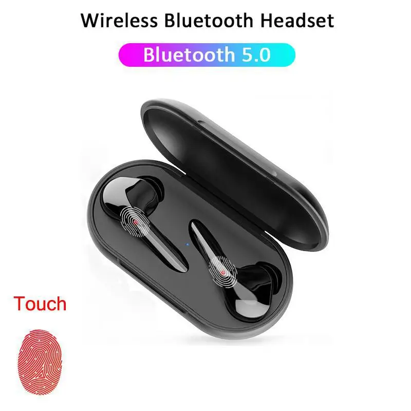 TWS Bluetooth 5,0 наушники IPX5 Водонепроницаемый беспроводной бас гарнитура бег спортивные наушники с Bluetooth для всех телефонов с микрофоном