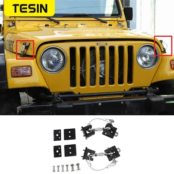 

Car Goods Car Lock Hood Latch Catch for Jeep Wrangler JK TJ JL Car Engine Lock Cover for Jeep Wrangler 1997-2006 Car Accessories