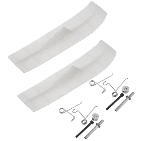 2PCS WhiteBlack RC Airplane Landing Gear Skateboard Glide Board For RC Airplane Fixed wing Glider FPV Model Spare RC Part title=