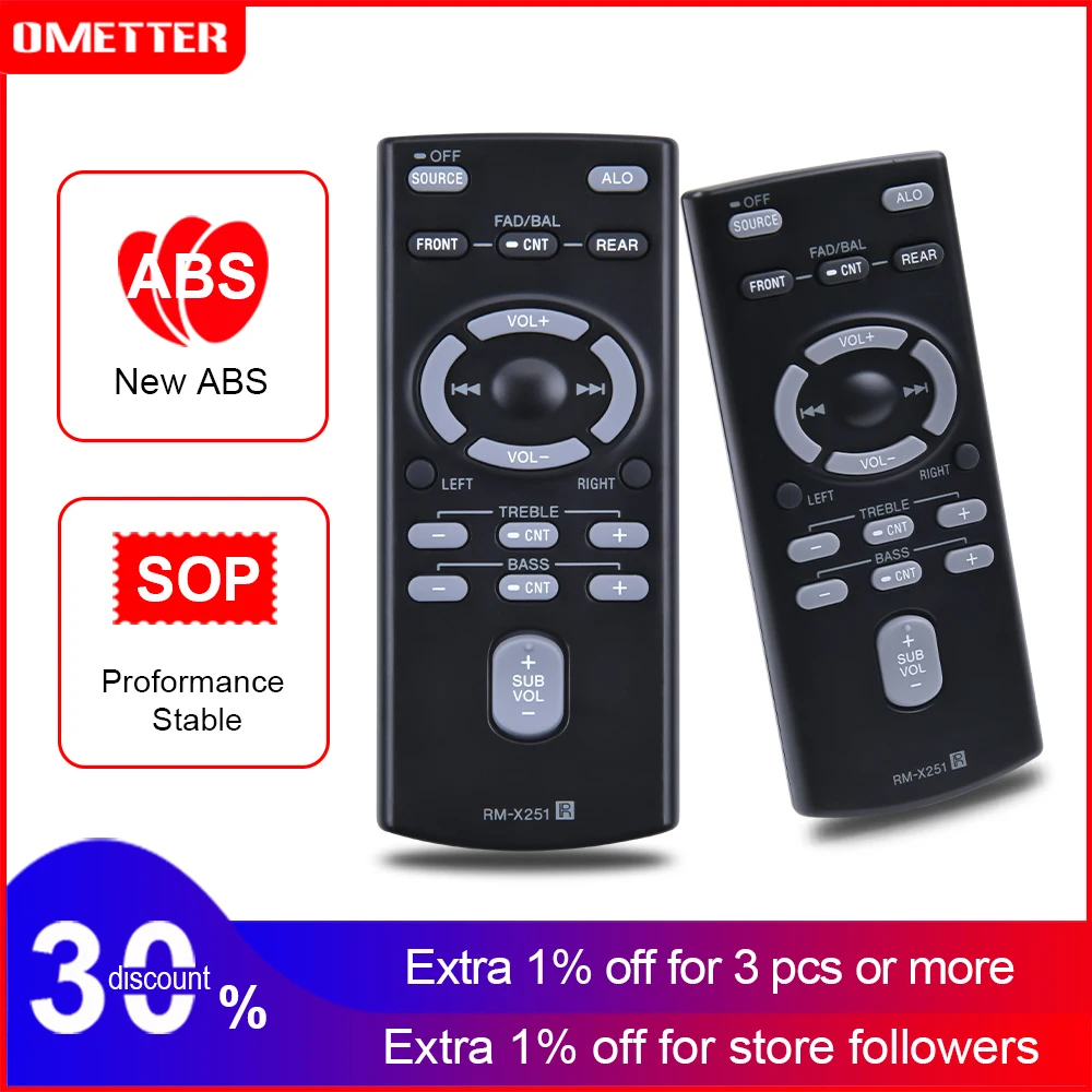 

Replacement Wired Remote Control for Sony RM-X251 XDP-PK1000 CDX-GT410Ui CDX-R505 Digital Link Sound System