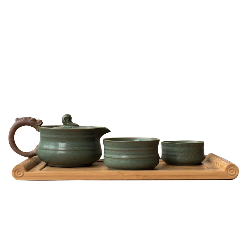 LUWU винтажный керамический чайник gaiwan чайные наборы портативный дорожный чайный набор Посуда для напитков