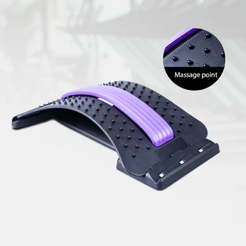 

Back Stretch Equipment Massager Massageador Magic Stretcher Fitness Lumbar Support Relaxation Spine Pain Relief