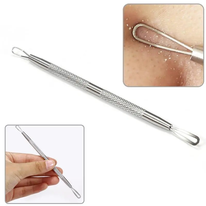

1 pcs Double Head Blackhead Remover Needle Cleaner Tool Acne Blemish Stainless steel Needle Pimple Spot Extractor TSLM1