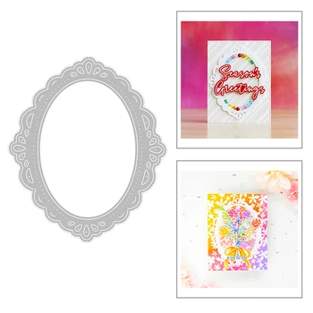 

2020 New Hot Circle Plant Flower Leaf Lace Background Mould Metal Cutting Dies For and Scrapbooking Foil Card Making no stamps