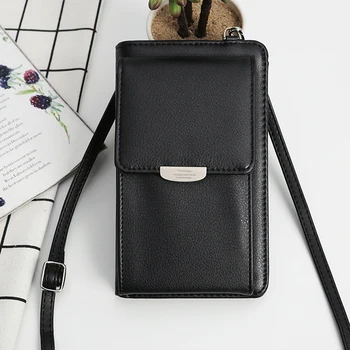 

2020 New Women Casual Wallet Brand Cell Phone Wallet Big Card Holders Wallet Handbag Purse Clutch Messenger Shoulder Straps Bag