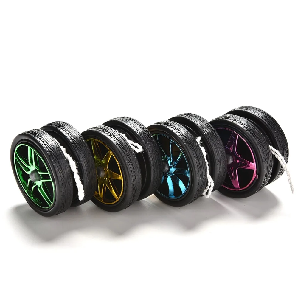 1 Pcs Hot Selling  Electroplating YoYo Ball Wheel Yoyo Ball Bearing String Kids Toy Gift Random Color