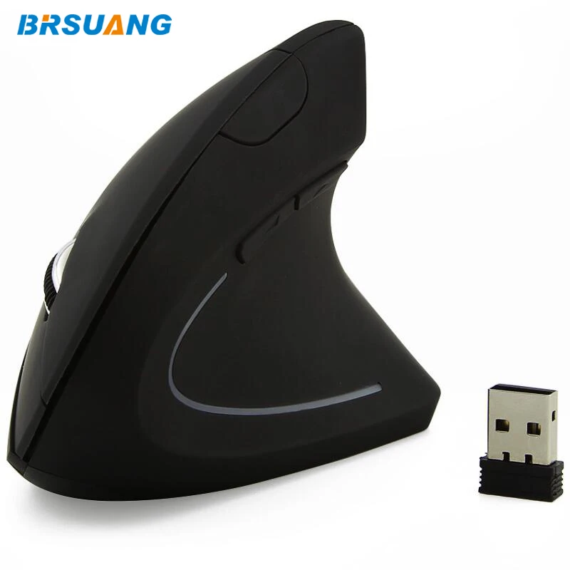 50 шт./лот BRSUANG правая Вертикальная мышь usb-ресивер беспроводной мыши оптического запястья здоровые Мыши для ПК ноутбука настольного Macbook и т. д