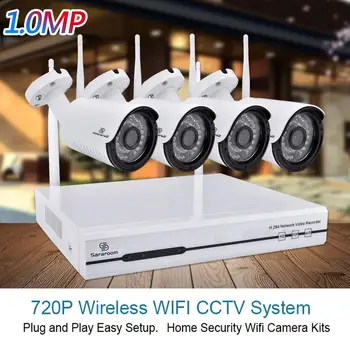

WIFI IP Camera Audio Record 1080P HD Network 1.0MP Wireless Camera Onvif Night Vision Waterproof Camera with 1T Storage
