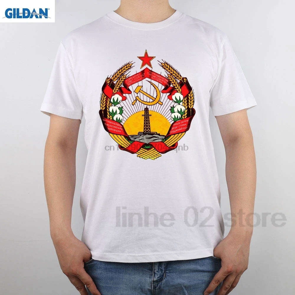 

Cccp Coat Arms Azerbaijan Ssr t-shirt Men T Shirt