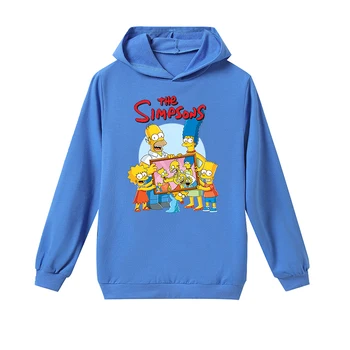 

2020 New Children Hoodies Funny Kids Clothing Homer Simpsons Printed Kids Long Sleeve Boys Sweatshirts Fashion Casual Girls Tops