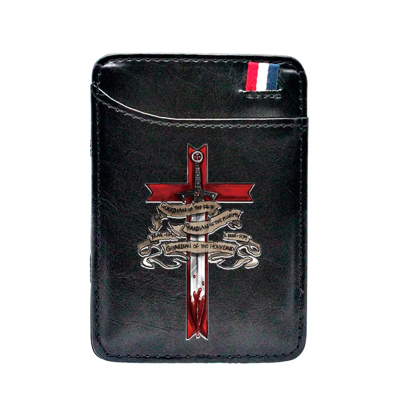 Цифровая печать Рыцари тамплиеры крестовых меч кожаный Magic кошельки