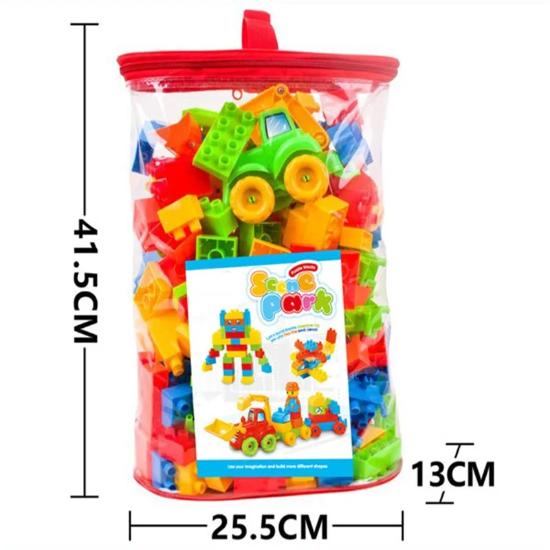 

Compatible Large Particles Building Blocks 220 Grain Storage Bag Children Early Childhood Educational Assembled DIY GIRL'S And B