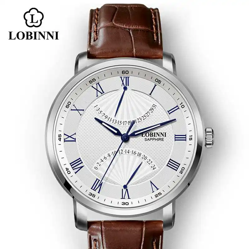 

Switzerland Lobinni Watch Luxury Brand Japan MIYOTA Men Wristwatch Waterproof zegarek meski Stainless Automatic Watch Men
