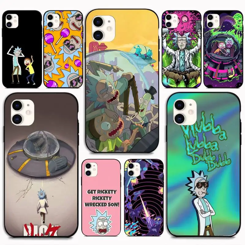 Забавный чехол с мультяшным изображением Рик М-погибших для IPhone 12 Pro X XS Max XR 7 8 Plus