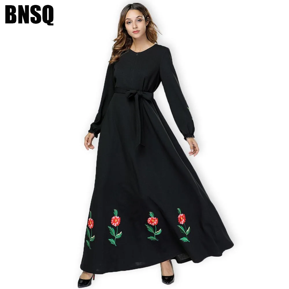 BNSQ Дубай Abaya для женщин хиджаб женская одежда мусульманской одежды|Мусульманская
