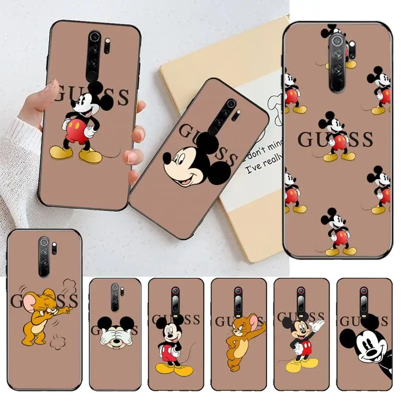

HPCHCJHM guess what mouse Phone Case for Redmi Note 8 8A 8T 7 6 6A 5 5A 4 4X 4A Go Pro
