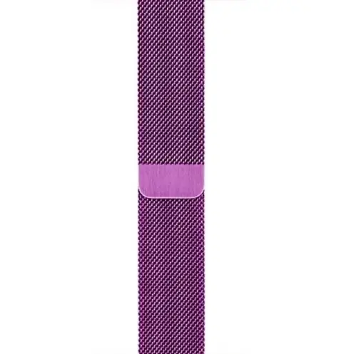 Миланская петля браслет из нержавеющей стали ремешок для Apple Watch series 5 4 40 мм 44 мм браслет ремешок для iwatch series 3 2 42 мм 38 мм - Band Color: Violet