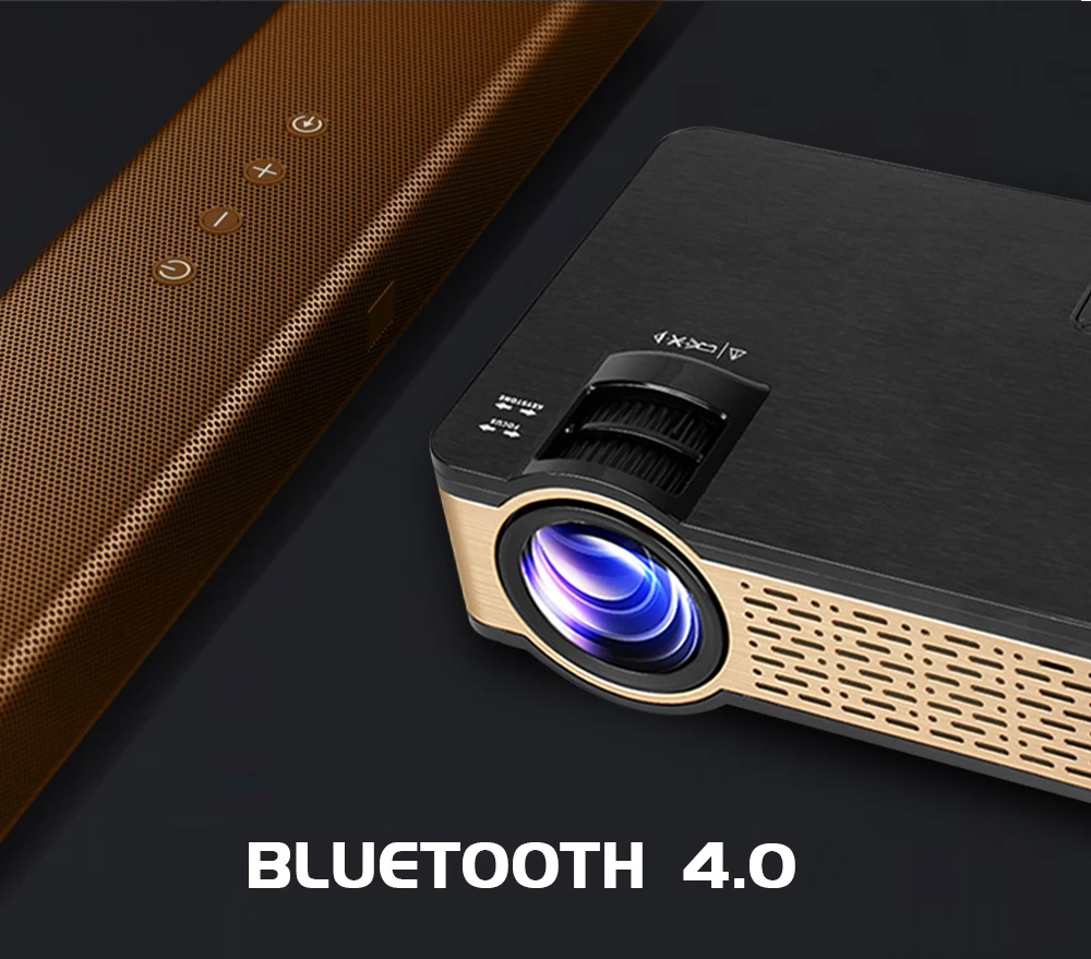Real tv w5 hd mini projetor 4000 lumens android wifi bluetooth suporte portátil 1080p para o telefone inteligente hdmi usb vga sd com presente-5