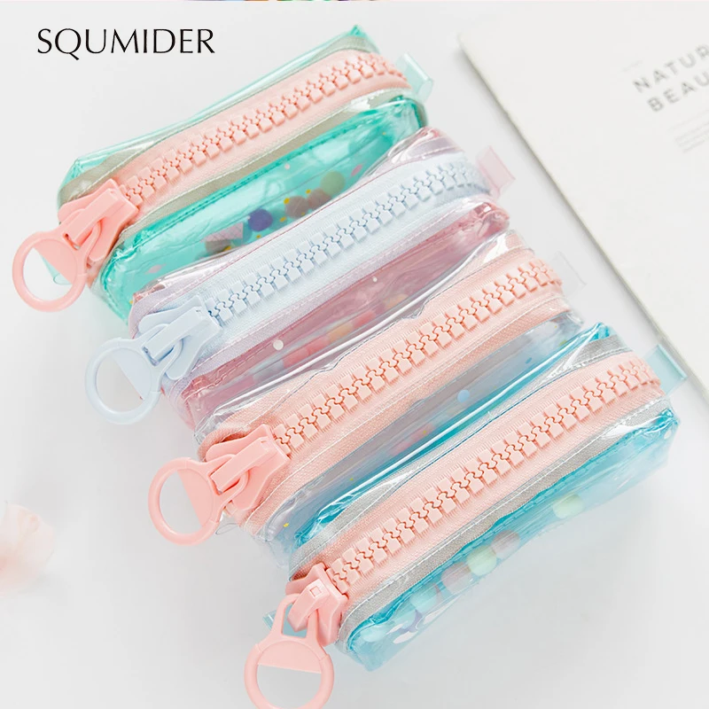 Простой чехол SQUMIDER для карандашей мультяшный пенал на молнии вместительная