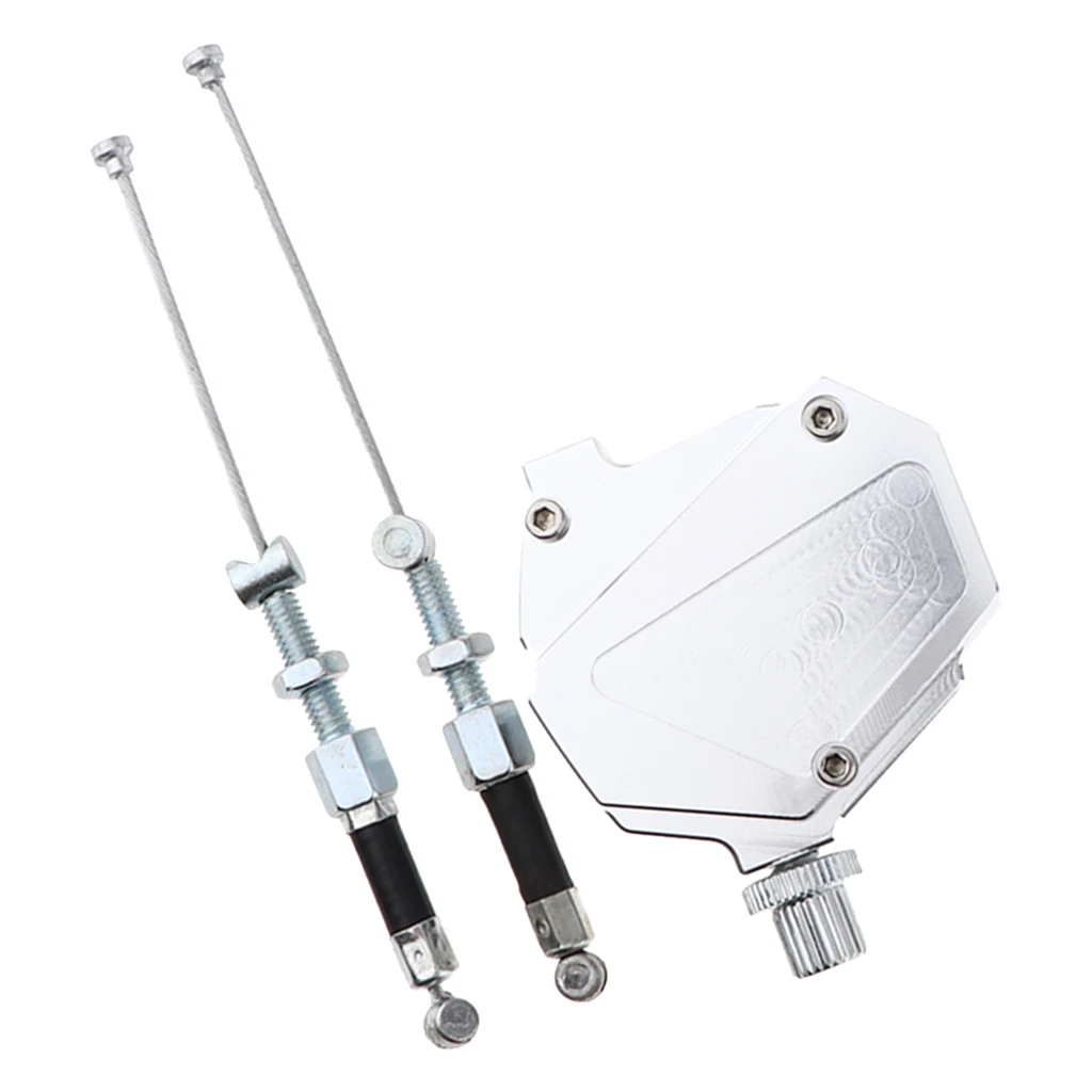 CNC трюк сцепления Pull кабель сменный рычаг Легкая система Универсальный подходит для мотоциклов Мотокросс Мотоцикл, серебро