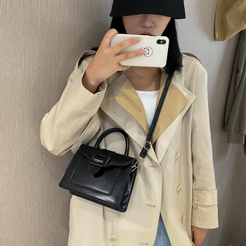 

Solid PU Leather Women's Bag 2020 Retro Casual Crossbody Messenger Shoulder Bags for Female Lady Tote Multifunction Flap Handbag