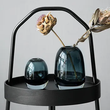 

Nordic Luxurious Dignified Glass Flower Vase Home Decoration Modern Art Flower Vase Plant Holder Desk Hydroponics Room Decor