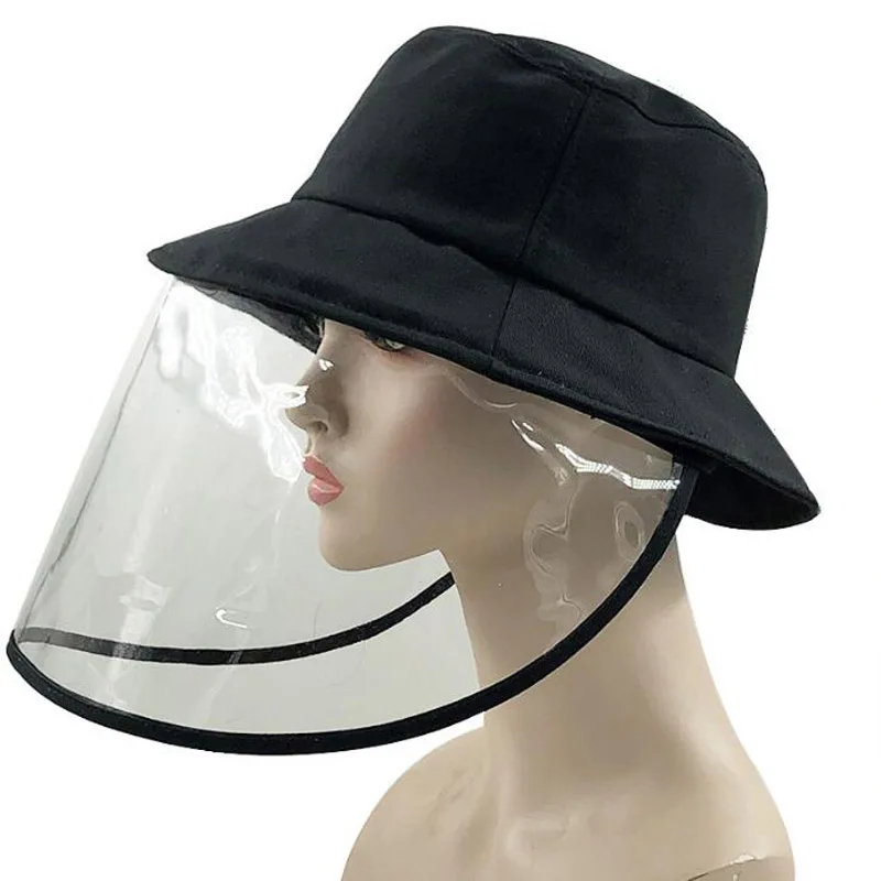 

Multifunctional Bucket Hat Anti-Dust Anti-spitting Anti-fog Droplets Cover Full Face Fisherman Cap Protective Hat LM009
