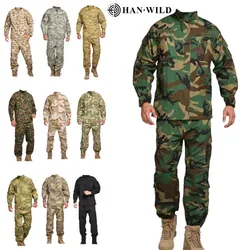 Uniforme militar do exército bdu kryptek, roupa de caça, tático, camuflagem, macacão, combate, paintball, airsoft