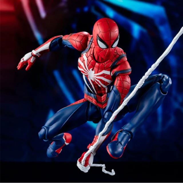 PS4 Game Version Upgrade Battle Suit Spiderman Action Figure Small Spider