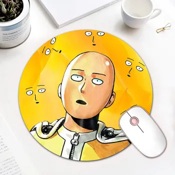 

Big Promotion Anime One Punch Man Laptop Round Gaming Mousepad Keyboards Gamer Gaming Mouse Pad Desk Mice Mat