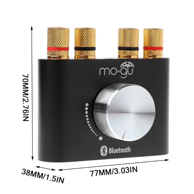 1 комплект 2x50 Вт Мини Bluetooth цифровой усилитель HiFi стерео усилитель домашний аудио адаптер питания конвертер