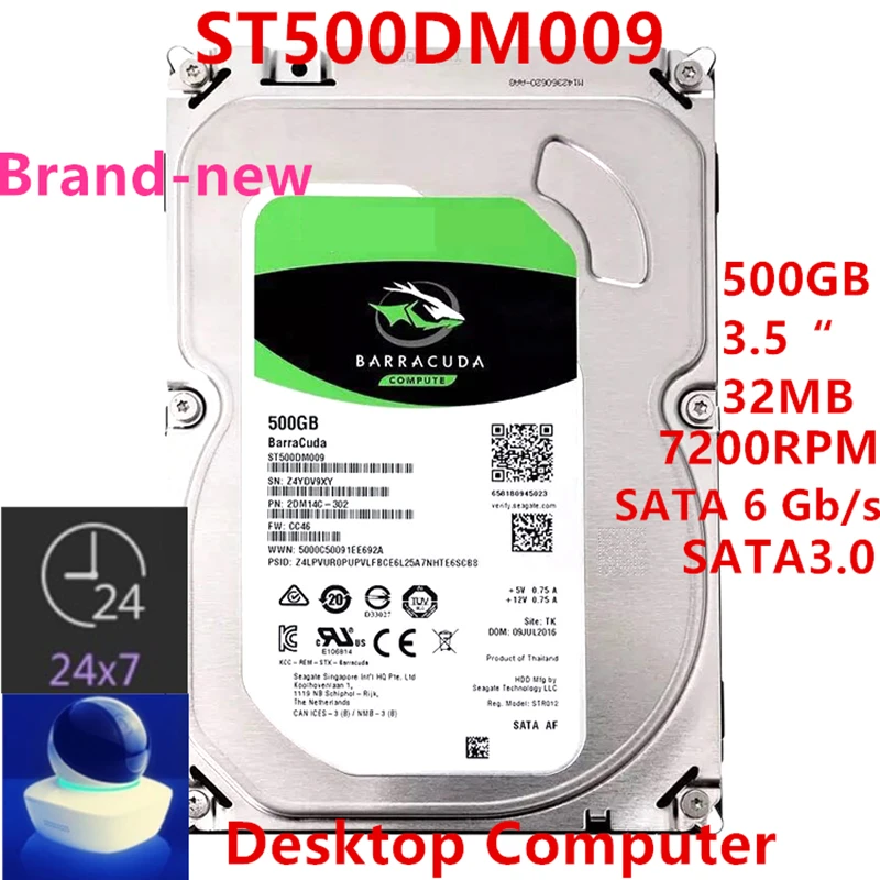 Disque Dur Sata 500Go WD Pour DVR